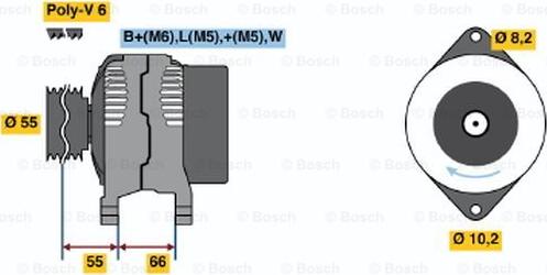 BOSCH 0 986 040 241 - Генератор avtolavka.club