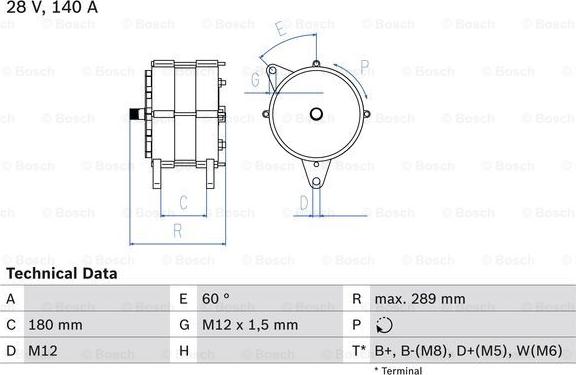 BOSCH 0 986 041 640 - Генератор avtolavka.club