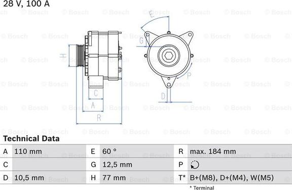 BOSCH 0 986 041 030 - Генератор avtolavka.club