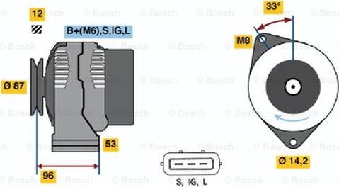 BOSCH 0 986 041 180 - Генератор avtolavka.club