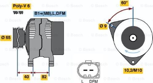 BOSCH 0 986 048 120 - Генератор avtolavka.club