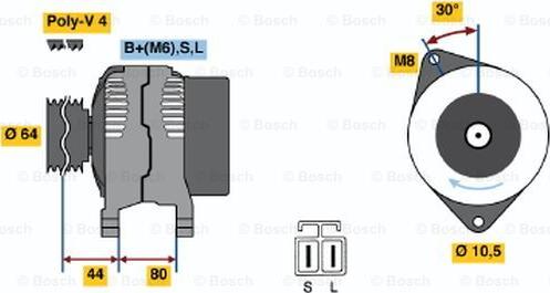 BOSCH 0 986 042 941 - Генератор avtolavka.club