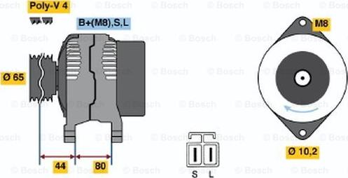 BOSCH 0 986 042 951 - Генератор avtolavka.club