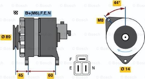 BOSCH 0 986 042 981 - Генератор avtolavka.club