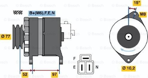 BOSCH 0 986 042 971 - Генератор avtolavka.club