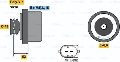 BOSCH 0 986 042 420 - Генератор avtolavka.club