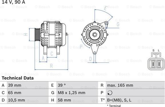 BOSCH 0 986 042 680 - Генератор avtolavka.club