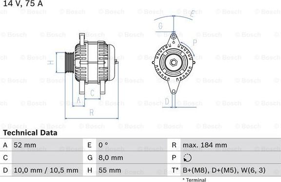 BOSCH 0 986 042 031 - Генератор avtolavka.club