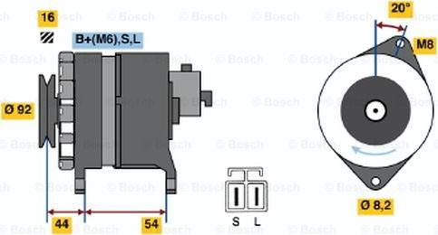 BOSCH 0 986 042 241 - Генератор avtolavka.club