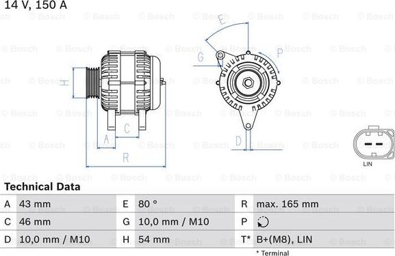 BOSCH 0 986 047 960 - Генератор avtolavka.club