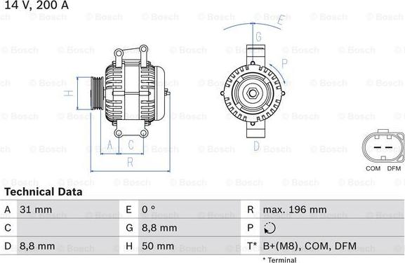 BOSCH 0 986 047 490 - Генератор avtolavka.club