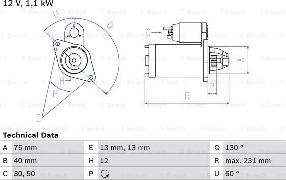 BOSCH 0 986 019 920 - Стартер avtolavka.club