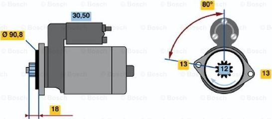 BOSCH 0 986 019 171 - Стартер avtolavka.club