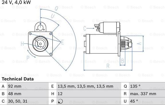 BOSCH 0 986 019 830 - Стартер avtolavka.club