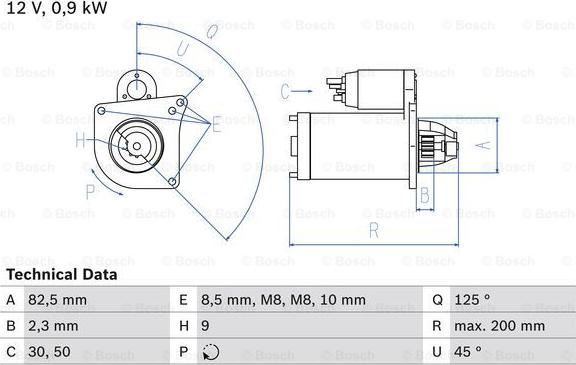 BOSCH 0 986 019 311 - Стартер avtolavka.club