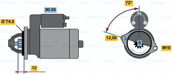 BOSCH 0 986 019 370 - Стартер avtolavka.club