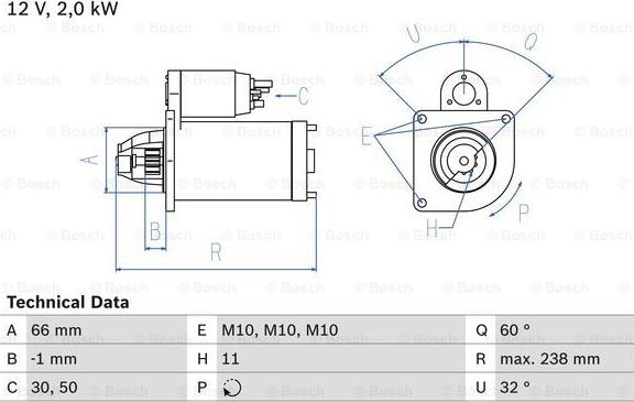 BOSCH 0 986 019 271 - Стартер avtolavka.club