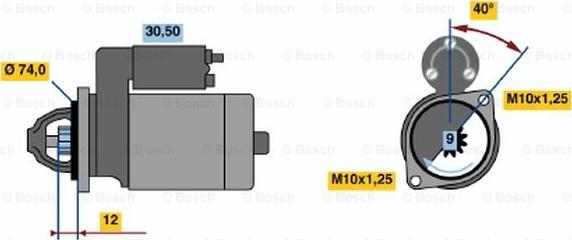 BOSCH 0 986 014 481 - Стартер avtolavka.club