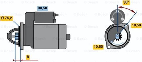 BOSCH 0 986 014 610 - Стартер avtolavka.club