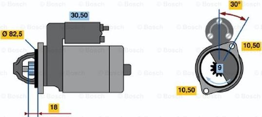 BOSCH 0 986 014 620 - Стартер avtolavka.club