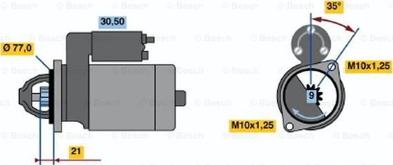 BOSCH 0 986 014 171 - Стартер avtolavka.club