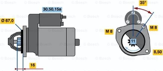 BOSCH 0 986 014 800 - Стартер avtolavka.club