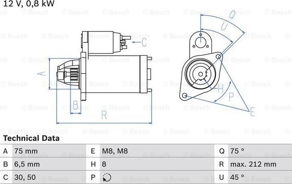 BOSCH 0 986 014 371 - Стартер avtolavka.club