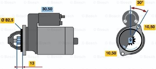 BOSCH 0 986 014 281 - Стартер avtolavka.club