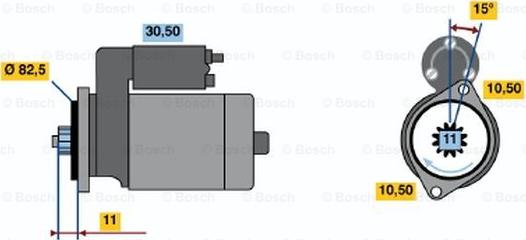 BOSCH 0 986 014 271 - Стартер avtolavka.club