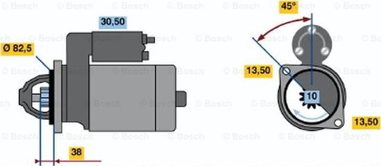 BOSCH 0 986 014 730 - Стартер avtolavka.club