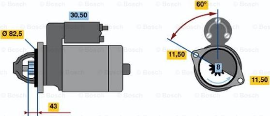 BOSCH 0 986 015 481 - Стартер avtolavka.club