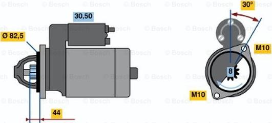 BOSCH 0 986 016 591 - Стартер avtolavka.club