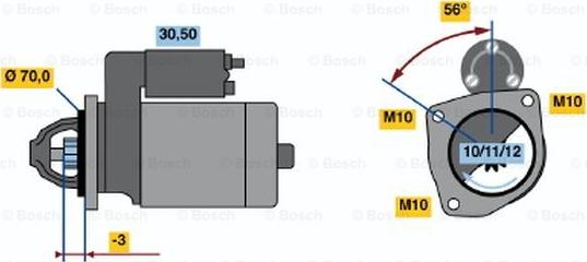 BOSCH 0 986 016 141 - Стартер avtolavka.club