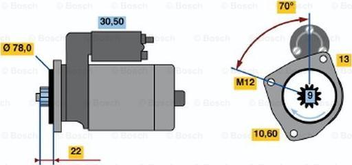 BOSCH 0 986 016 161 - Стартер avtolavka.club