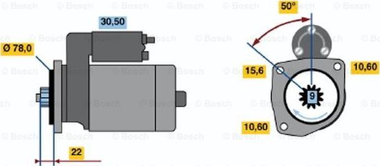 BOSCH 0 986 016 171 - Стартер avtolavka.club