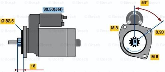 BOSCH 0 986 016 320 - Стартер avtolavka.club