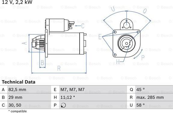 BOSCH 0 986 010 600 - Стартер avtolavka.club