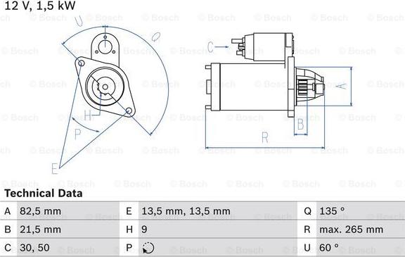 BOSCH 0 986 010 840 - Стартер avtolavka.club