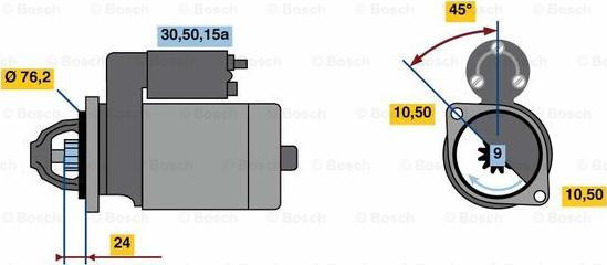 BOSCH 0 986 010 720 - Стартер avtolavka.club