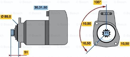 BOSCH 0 986 011 460 - Стартер avtolavka.club