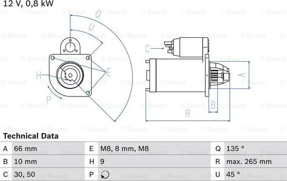 BOSCH 0 986 011 830 - Стартер avtolavka.club