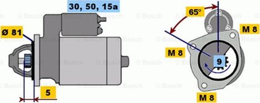 BOSCH 0 986 011 780 - Стартер avtolavka.club