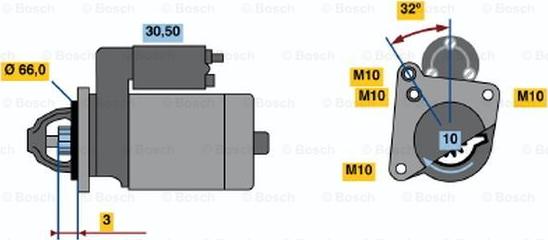 BOSCH 0 986 018 591 - Стартер avtolavka.club