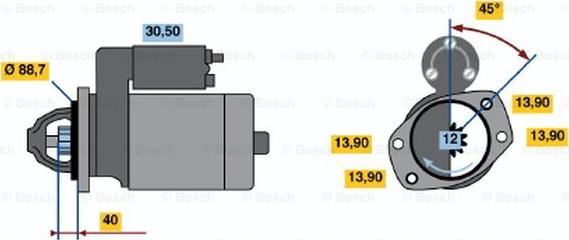 BOSCH 0 986 018 651 - Стартер avtolavka.club