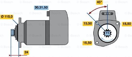 BOSCH 0 986 018 810 - Стартер avtolavka.club