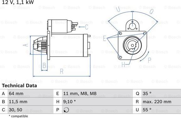 BOSCH 0 986 018 880 - Стартер avtolavka.club