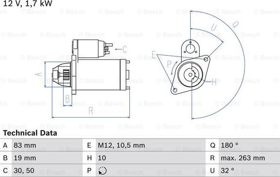 BOSCH 0 986 018 210 - Стартер avtolavka.club