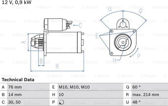 BOSCH 0 986 018 230 - Стартер avtolavka.club