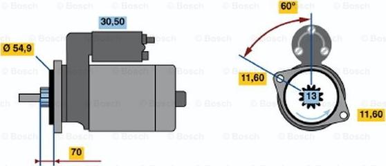 BOSCH 0 986 018 761 - Стартер avtolavka.club