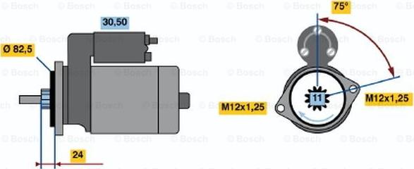 BOSCH 0 986 013 991 - Стартер avtolavka.club